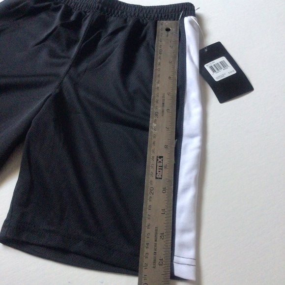 Gym Shorts!! Hurley Kids Black Athletic Shorts with White Stripe Size 7 - Picture 6 of 8